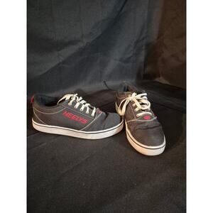 Y2K Heelys GR8 Pro 1 Black Red Canvas Skate Shoes Mens Size 9 Skater